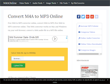 Tablet Screenshot of m4aonline.com